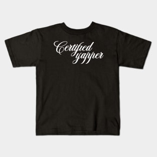 Certified yapper Shirt, Y2K Iconic Funny It Girl Meme Kids T-Shirt